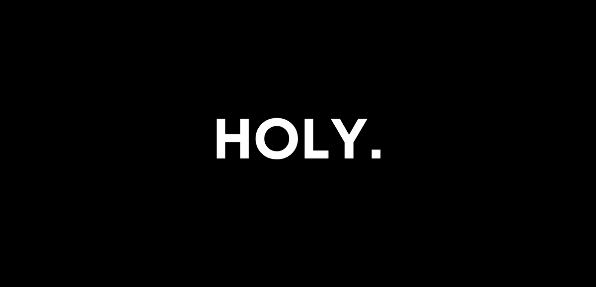 HOLY. website preview